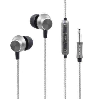 Bass Earphones with Monibearing Mic In Gray