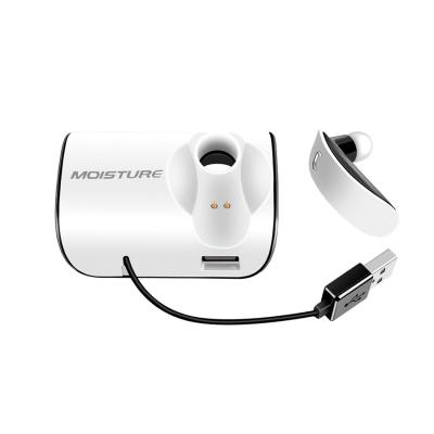 Moisture MT-B20 Bluetooth Earphones With Charger Adapter For Car In White