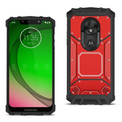 MOTOROLA MOTO G7 PLAYMetallic Front Cover Case InRed