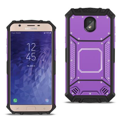 SAMSUNG GALAXY J7 (2018) Metallic Front Cover Case In Purple