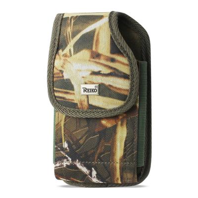 Reiko Vertical Rugged Pouch With Metal Belt Clip In Camouflage (4.4X2.3X0.9 Inches)