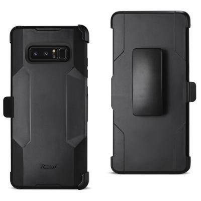 REIKO SAMSUNG NOTE 8 3-IN-1 HYBRID HEAVY DUTY HOLSTER COMBO CASE IN BLACK