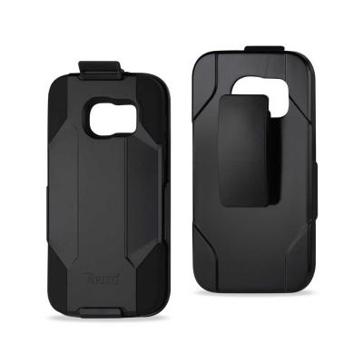 REIKO SAMSUNG GALAXY S7 3-IN-1 HYBRID HEAVY DUTY HOLSTER COMBO CASE IN BLACK