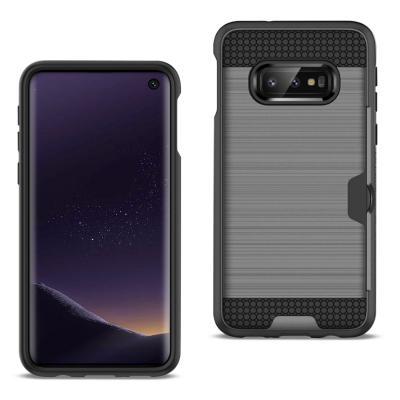 Reiko Samsung Galaxy S10 Lite Slim Armor Hybrid Case With Card Holder In Gray