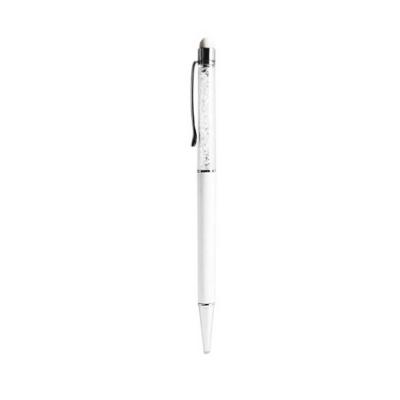 REIKO CRYSTAL STYLUS TOUCH SCREEN WITH INK PEN IN WHITE