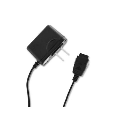 REIKO PORTABLE LG VX6100/VI225 USB TRAVEL ADAPTER CHARGER WITH BUILT IN CABLE IN BLACK