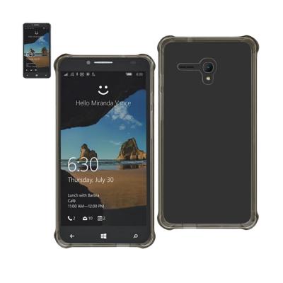 Reiko Alcatel One Touch Fierce Xl Clear Bumper Case With Air Cushion Protection In Clear Black