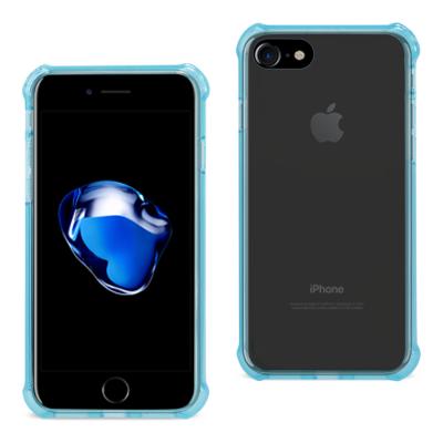 Reiko iPhone 7/8/SE2 Clear Bumper Case With Air Cushion Protection In Clear Navy