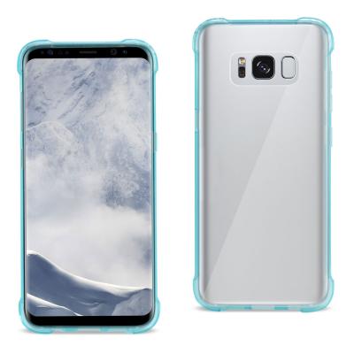 Reiko Samsung Galaxy S8 Edge/ S8 Plus Clear Bumper Case With Air Cushion Protection In Clear Navy