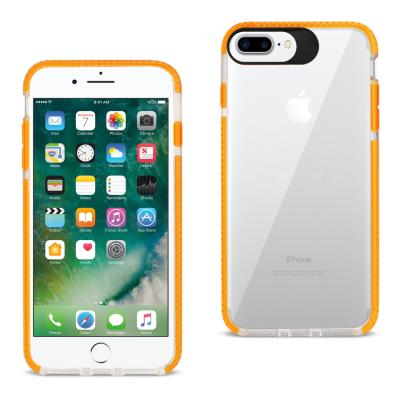 Reiko iPhone 8 Plus/ 7 Plus Soft Transparent TPU Case In Clear Orange