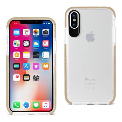 REIKO iPhone X/iPhone XS SOFT TRANSPARENT TPU CASE IN CLEAR GOLD