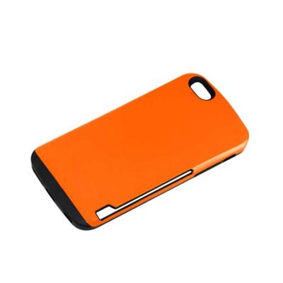 REIKO IPHONE 6 PLUS CANDY SHIELD CASE WITH CARD HOLDER IN ORANGE