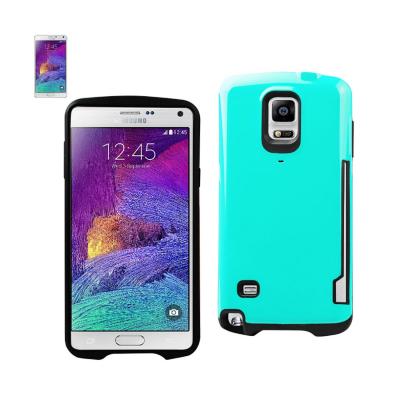 REIKO SAMSUNG GALAXY NOTE 4 CANDY SHIELD CASE WITH CARD HOLDER IN BLUE